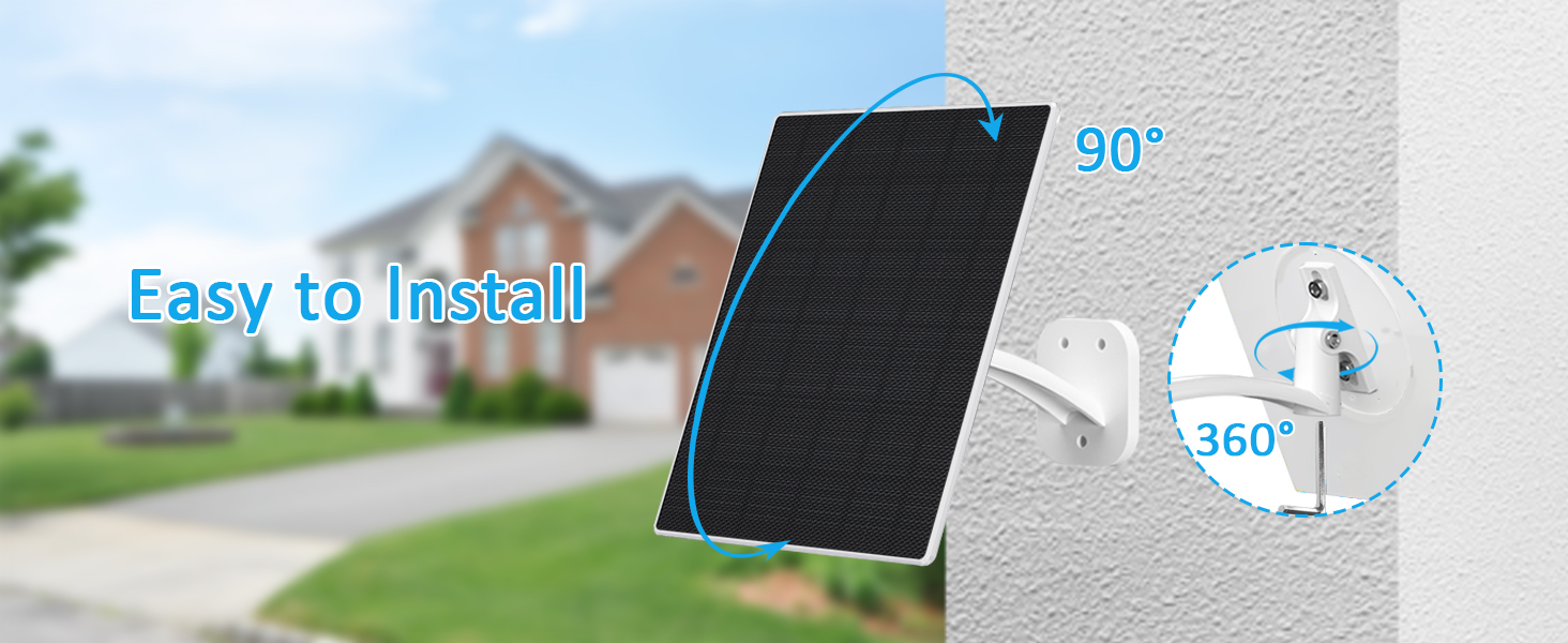 solar panel for security camera