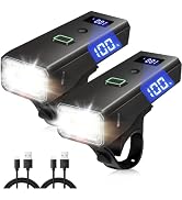 DARKBEAM Bike Light, High Lumens Super Bright Bicycle Front Headlight USB Rechargeable, Waterproo...