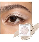 Glitter Eyeshadow, Metallic Shimmer Single Eye Shadow, Moonlight Pearl | Glitter sparkle and meta...