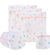 Yonchic Mesh Laundry Bag, Durable Laundry Bags with Premium Zipper, 5-Piece Washing Machine Wash ...