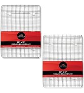 Last Confection (Set of 2) Stainless Steel 12" x 17" Baking & Cooling Racks (Fits Half Sheet Pan)...