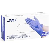 JMU Nitrile Gloves Medium, 200 Count, Gloves Disposable Latex Free, 3.5 Mil, Violet Blue