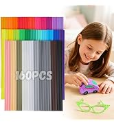 Biubee 32 Colors 3D Pen Filament Refills Compatible with 3Doodler Start+ Only - Safe & Low Temper...