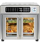 Emeril Lagasse Extra Large French Door Air Fryer Toaster Oven Combo, 24 Cooking Functions and Dig...