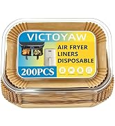 Air Fryer Liners for Bella 4Qt Slim Air Fryer,Rectangle Airfryer Liners,200Pcs Parchment Paper li...