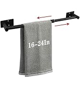 Vanloory Self Adhesive Bath Towel Bar, Stainless Steel Towel Racks for Bathroom Sticky & Wall Mou...