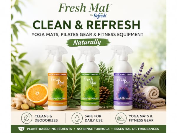 yoga mat cleaner spray