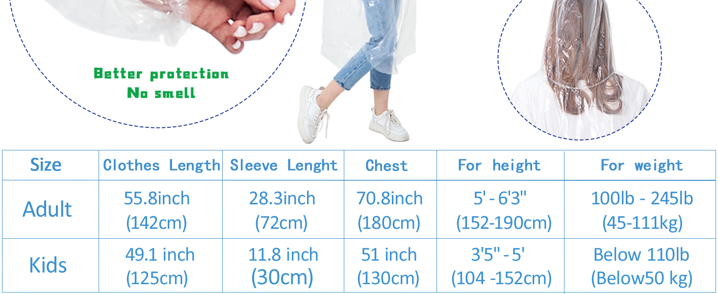 ponchos family pack