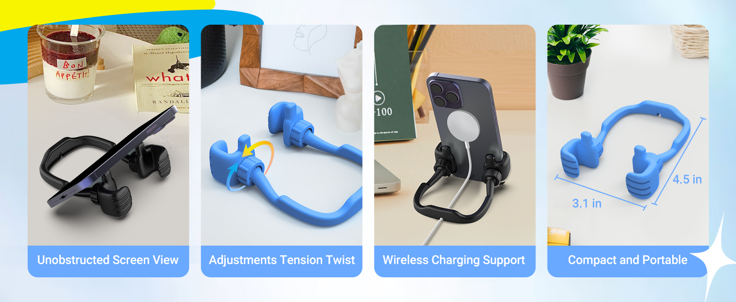 Stocking Stuffers for Teen Men Women Adults Gifts: Thumbs Up Phone Stand Holder Novelty Funny