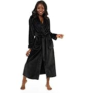 Plush Robes For Women, Soft Warm Fleece Bathrobe for Women, Long Comfy Women's Robe