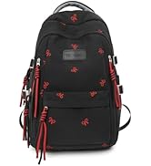 CEUTNIZ Cute Bow Embroidered Backpack Aesthetic Backpack Kawaii Coquette Preppy Laptop Rucksack W...