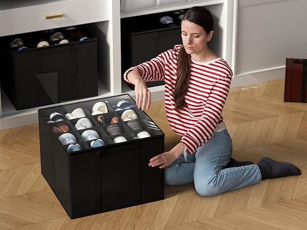 SUOCO 2 Pack Shoe Organizer for Closet, Fits up to 32 Pairs
