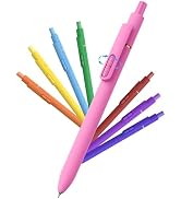 inkipen Colorful Fidget Pens, 8 Pcs 0.5mm Fine Point Retractable Smooth Writing Pen, Quick Drying...