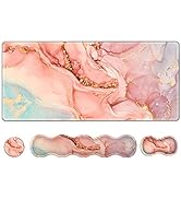 Upgraded Extended Gaming Mouse Pad, Keyboard Wrist Rest Pad, Wrist Support Mousepad Set, Artso La...