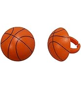 DECOPAC 3D Basketball Rings, Cupcake Decorations, Food Safe Cake Toppers – 24 Pack, Multicolor