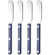Siutco 4PCS Stainless Steel Butter Knives Set: 6.3 Inch Cheese Spreader 304 Stainless Steel with ...