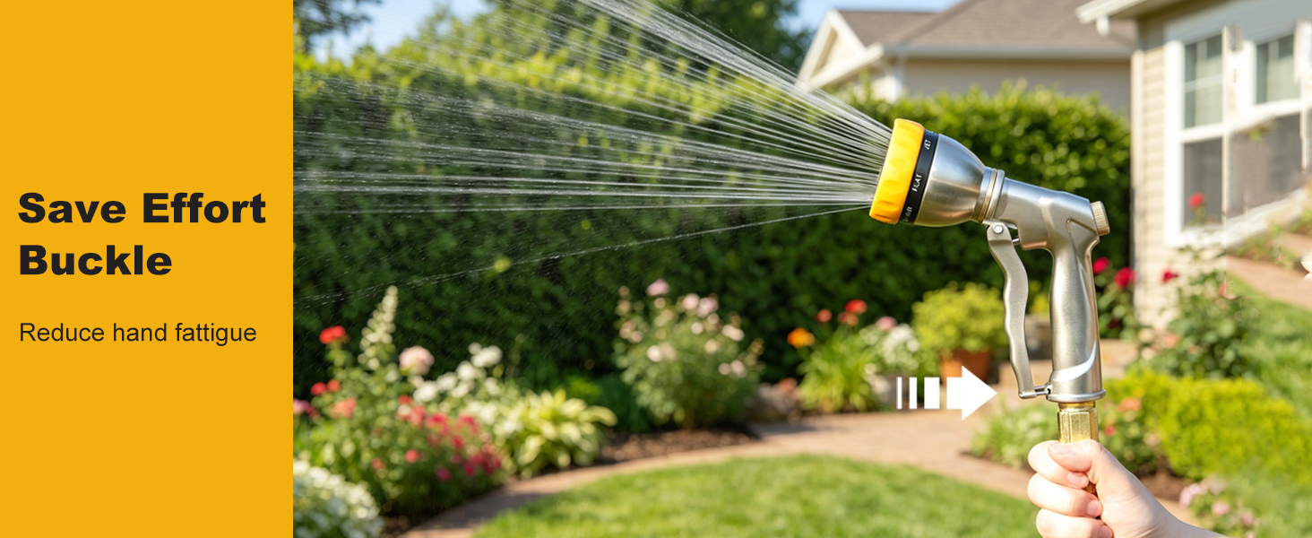 Heavy Duty Metal Garden Hose Nozzle Sprayer