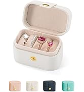 VOMNA Travel Jewelry Ring Case,Small Jewelry Ring Box,Ring Holder,Mini Jewelry Case Portable Stor...