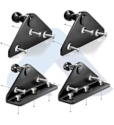 ARANA 10MM Gas Strut Mounting Brackets, Ball Stud Mount Bracket for Universal Lift Supports Shock...