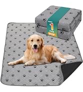 FURWEY 1 Pack Extra Large 72"X72" Washable Pee Pads for Dogs Super Absorbent Dog Training Pads No...