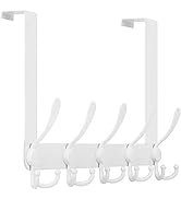 WEBI Over The Door Hook,Door Hanger,Triple Door Hooks for Hanging White Over The Door Towel Rack,...