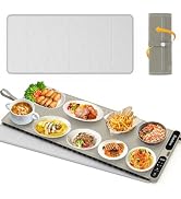 Homelove Warming Mat for Food - Fast Full Surface Electric Warming Tray with 7 Temp-Settings & 8H...