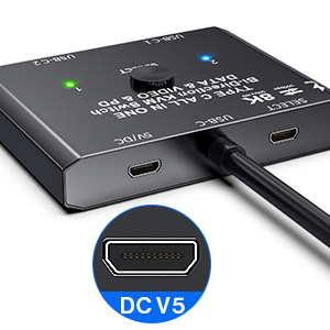 usb c switch usb c splitter thunderbolt switch usb c switcher 2 computers usb type c switch