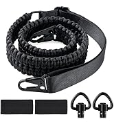 VVAAGG 2 Point QD Sling Adjustable 550 Paracord Sling with Metal Hook and QD Sling Swivels for Hu...