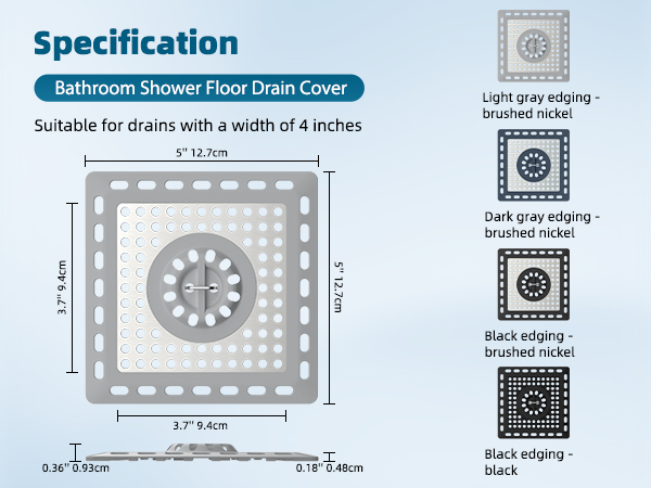 Bathroom Floor Drain Strainer with Handle