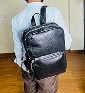 RUSTIC TOWN Leather Backpack for Men and Women – Vintage Full Grain Laptop Daypack for Travel, Of...