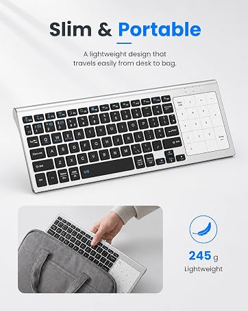 wireless keyboard with touchpad