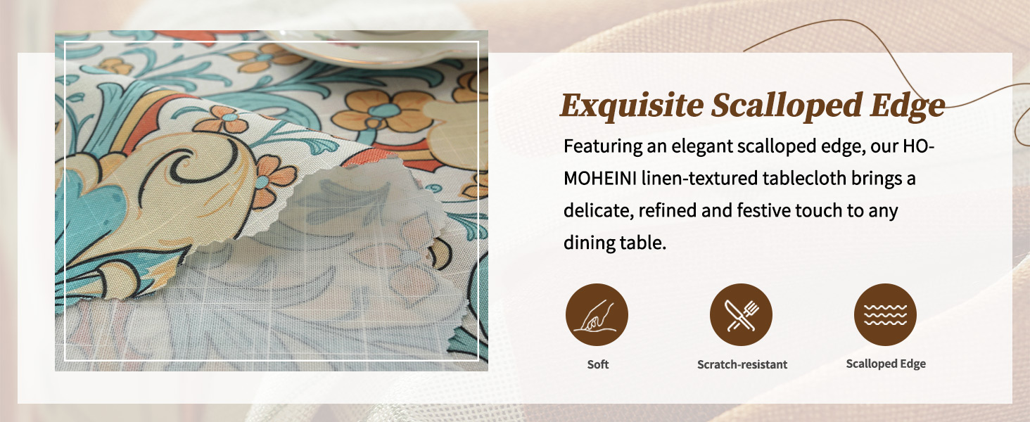 Exquisite scallped edge