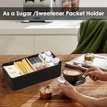 mordern storage tea bag storage tea bag organizer for counter