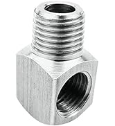 Beduan Stainless Steel Cast Pipe Fittings 90 Degree Barstock Street Elbow 1/4" NPT Male x 1/4" NP...