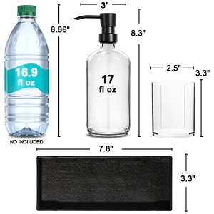 mouthwash dispenser with tray