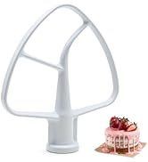 Yasdyri K45B Coated Flat Beater for Kitchenaid Mixer Compatible for 4.5 QT Tilt-Head Stand Mixer ...