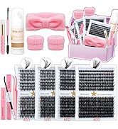 Lash Clusters Kit Eyelash Clusters Kit Cluster Eyelash Extensions Large Pack Lashes Clusters Lash...