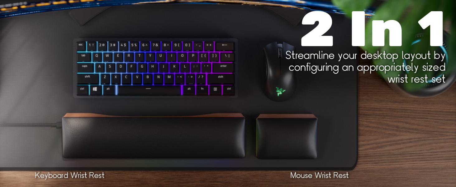 mouse and keyboard wrist rest