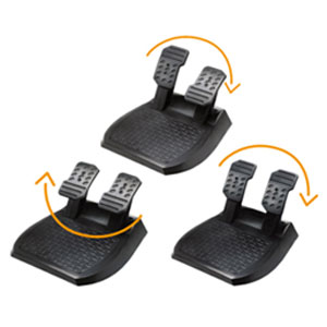 Large, adjustable pedal set