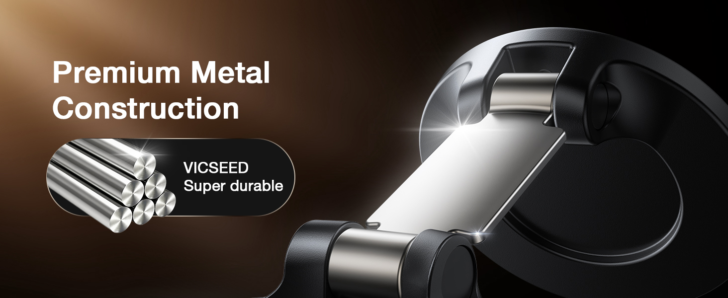 Premium Metal Construction car phone holder for magafe