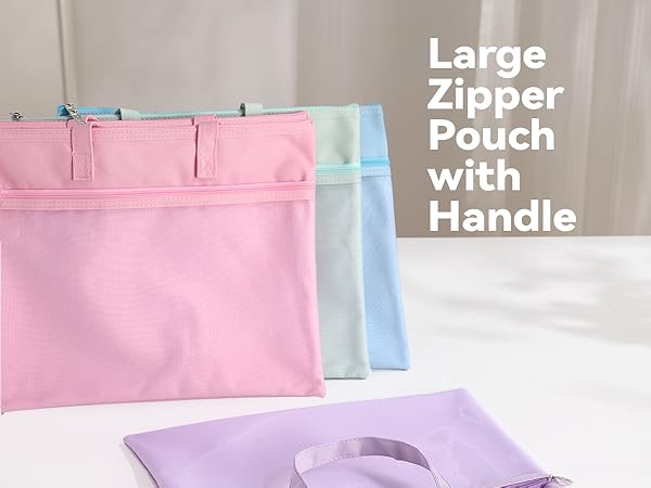 Zipper Pouch with Handle