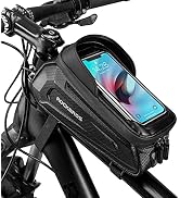 ROCK BROS Bike Phone Front Frame Bag Waterproof Bicycle Phone Mount Bag Hard Shell Bike Phone Pou...