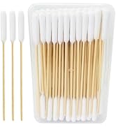 Egaageoi Cotton Swabs for Dogs Ears - 200 Pcs 6-Inch Bamboo Long Cotton Swabs - Gentle and Effect...