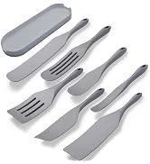 Tongjude Silicone Spurtle Set, Silicone Spatula Set, Heat Resistant Cooking Utensil for Nonstick ...