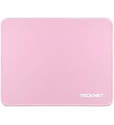 TECKNET Mouse Pad with Anti-fray Stitchin, Waterproof Surface & Non-Slip Rubber Base with Stitche...