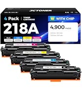218A Toner Cartridge Set (with chip 4-Pack) Replacement for HP 218A W2180A W2181A W2182A W2183A 2...