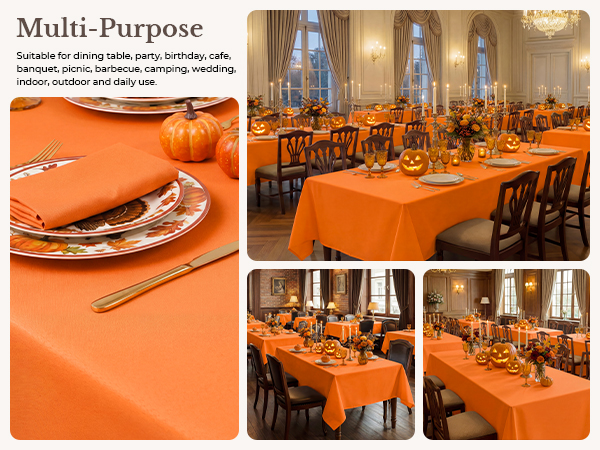 Halloween, Fall, Orange, Tablecloths