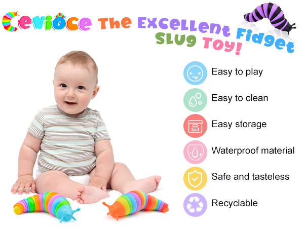 relieve stress toy Slug toys tabletop toy logical thinking ability remarkable slug joint slug toy