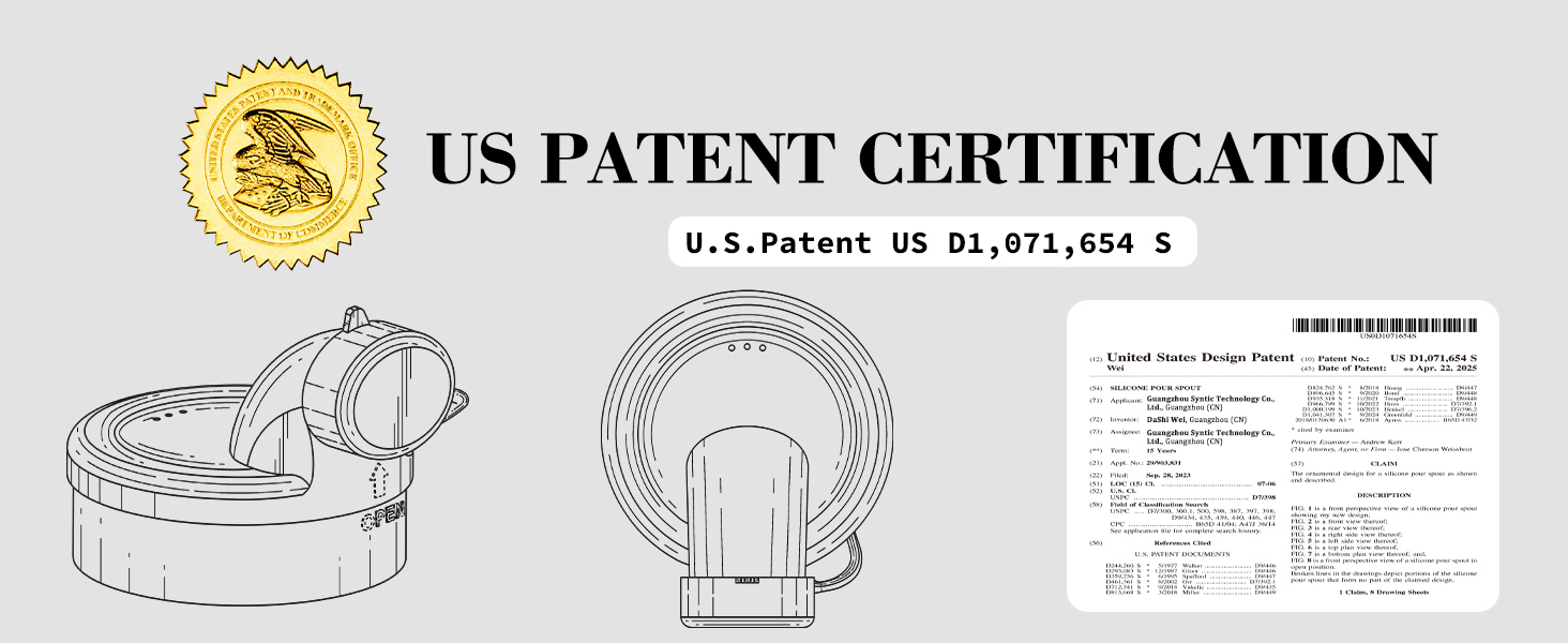 pour spout patent