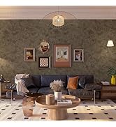 Wall Paper Peel and Stick Modern Mid Century Wallpaper Gold/Brown/Copper Wallpaper Industrial Con...
